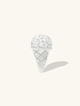 Ice Cream Silver Flat Back Earring | Wanderlust + Co