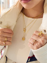 Cafe W+Co Ice Cream Gold Necklace