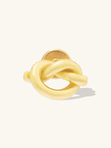 Love Knot Gold Flat Back Earring | Wanderlust + Co