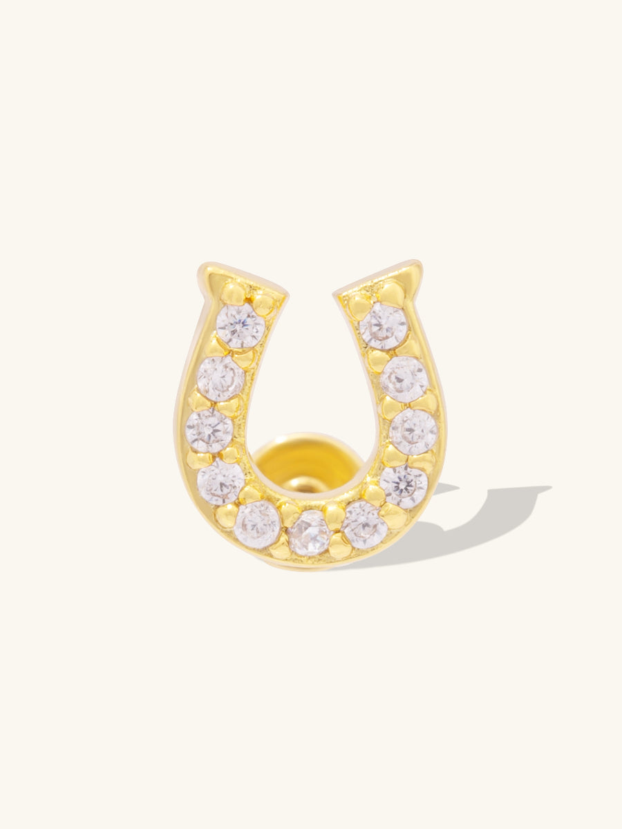 Lucky Gold Flat Back Earring | Wanderlust + Co