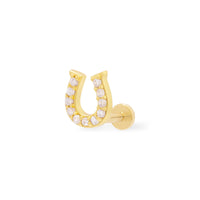 Lucky Gold Flat Back Earring | Wanderlust + Co