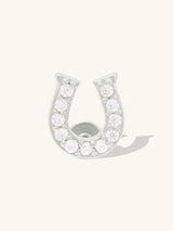 Lucky Silver Flat Back Earring | Wanderlust + Co