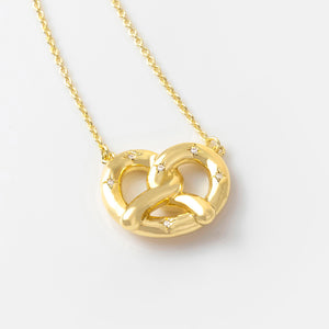 Pretzel Gold Necklace