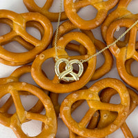 Pretzel Gold Necklace