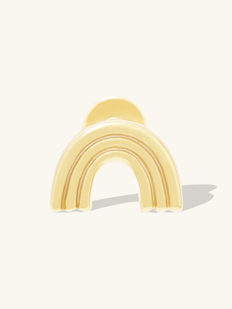 Rainbow Gold Flat Back Earring | Wanderlust + Co