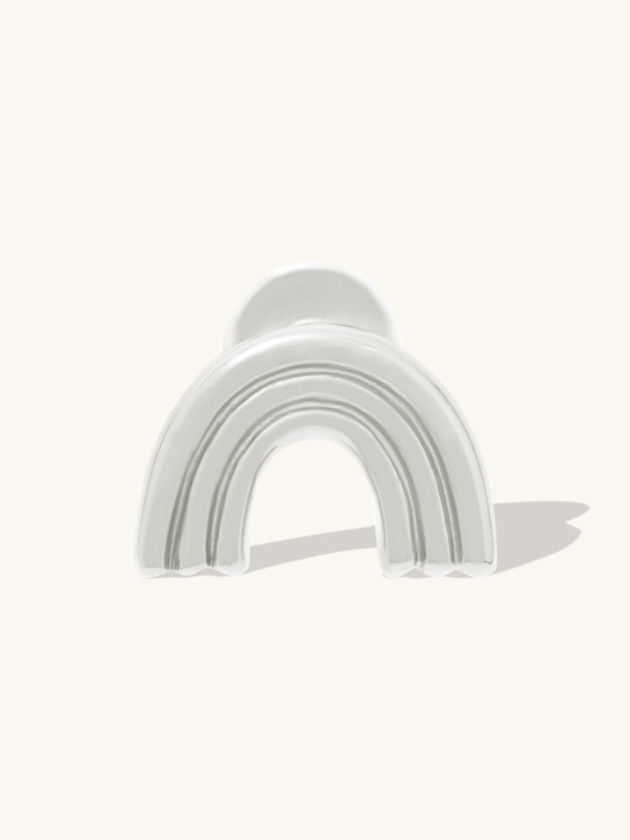 Rainbow Silver Flat Back Earring | Wanderlust + Co