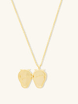 Strawberry Gold Locket Necklace | Wanderlust + Co