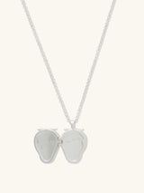 Strawberry Silver Locket Necklace | Wanderlust + Co