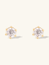 Brilliant Gold Stud Earrings | Wanderlust + Co