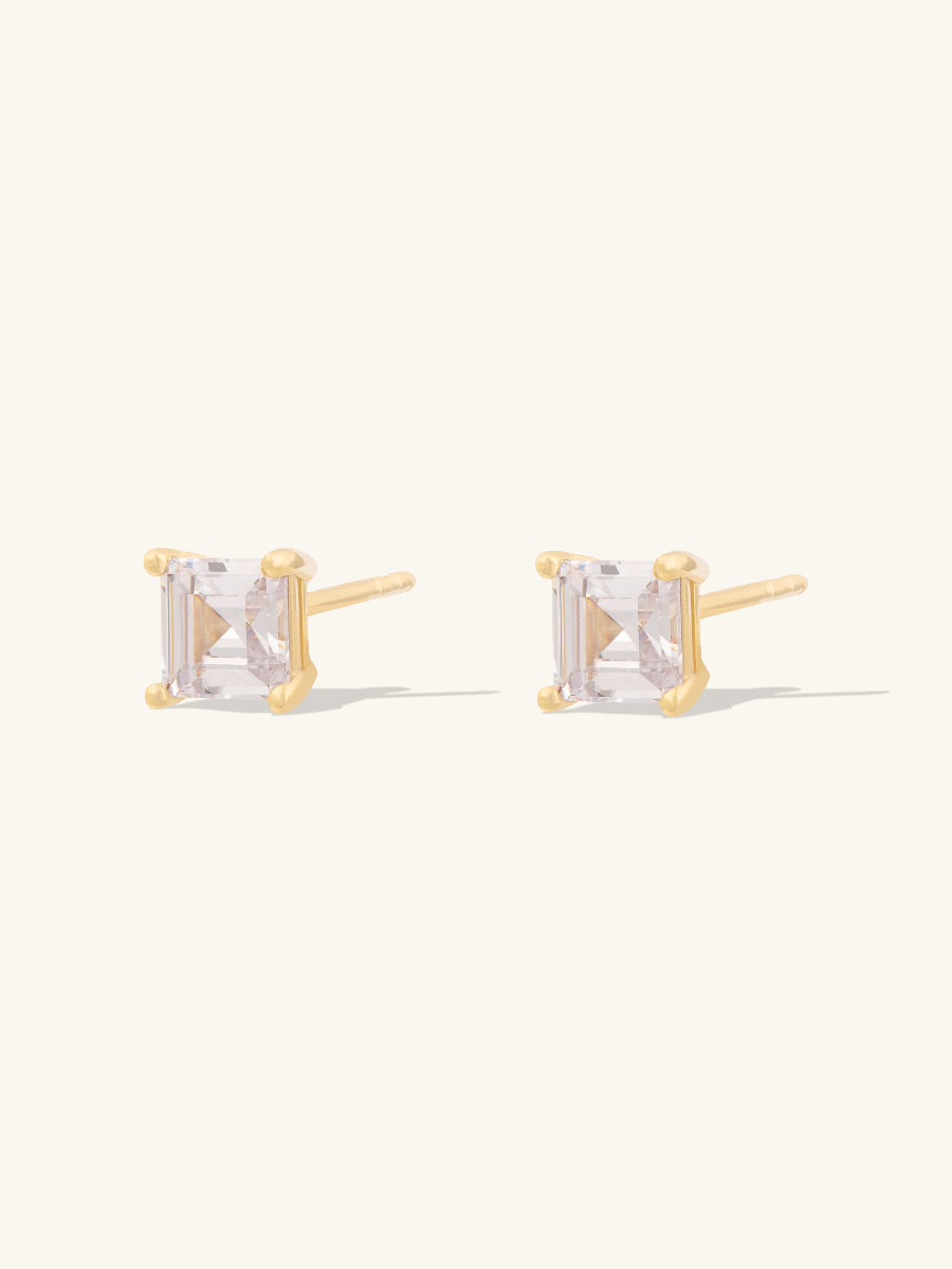 Princess Gold Stud Earrings | Wanderlust + Co 