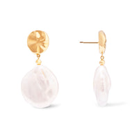 Pearl Baroque 14K Gold Vermeil Stud Earrings
