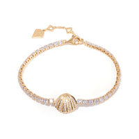 Sundaze Shell 14K Gold Vermeil Bracelet