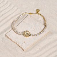 Sundaze Shell 14K Gold Vermeil Bracelet