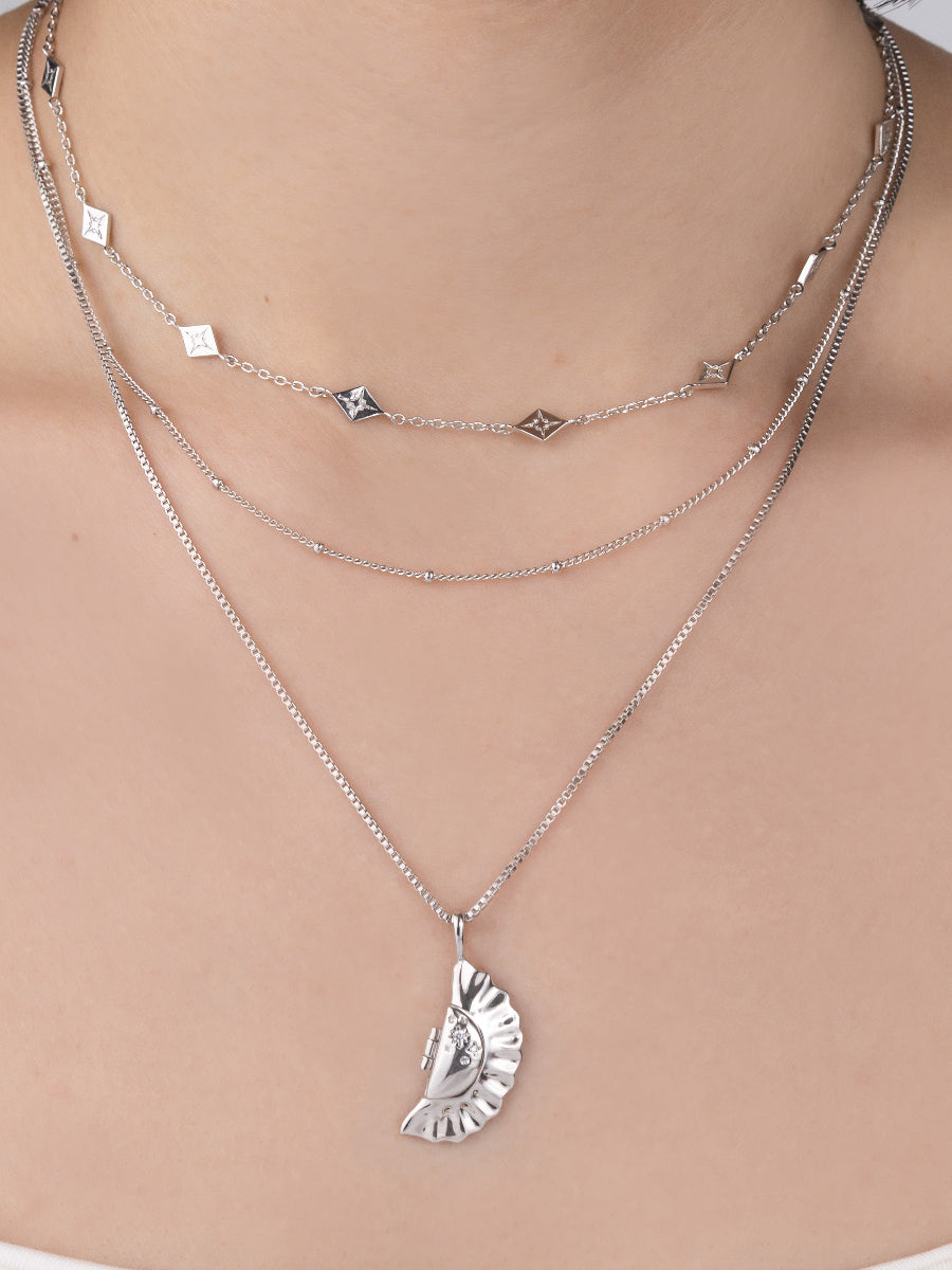 Dumpling Silver Necklace | Wanderlust + Co