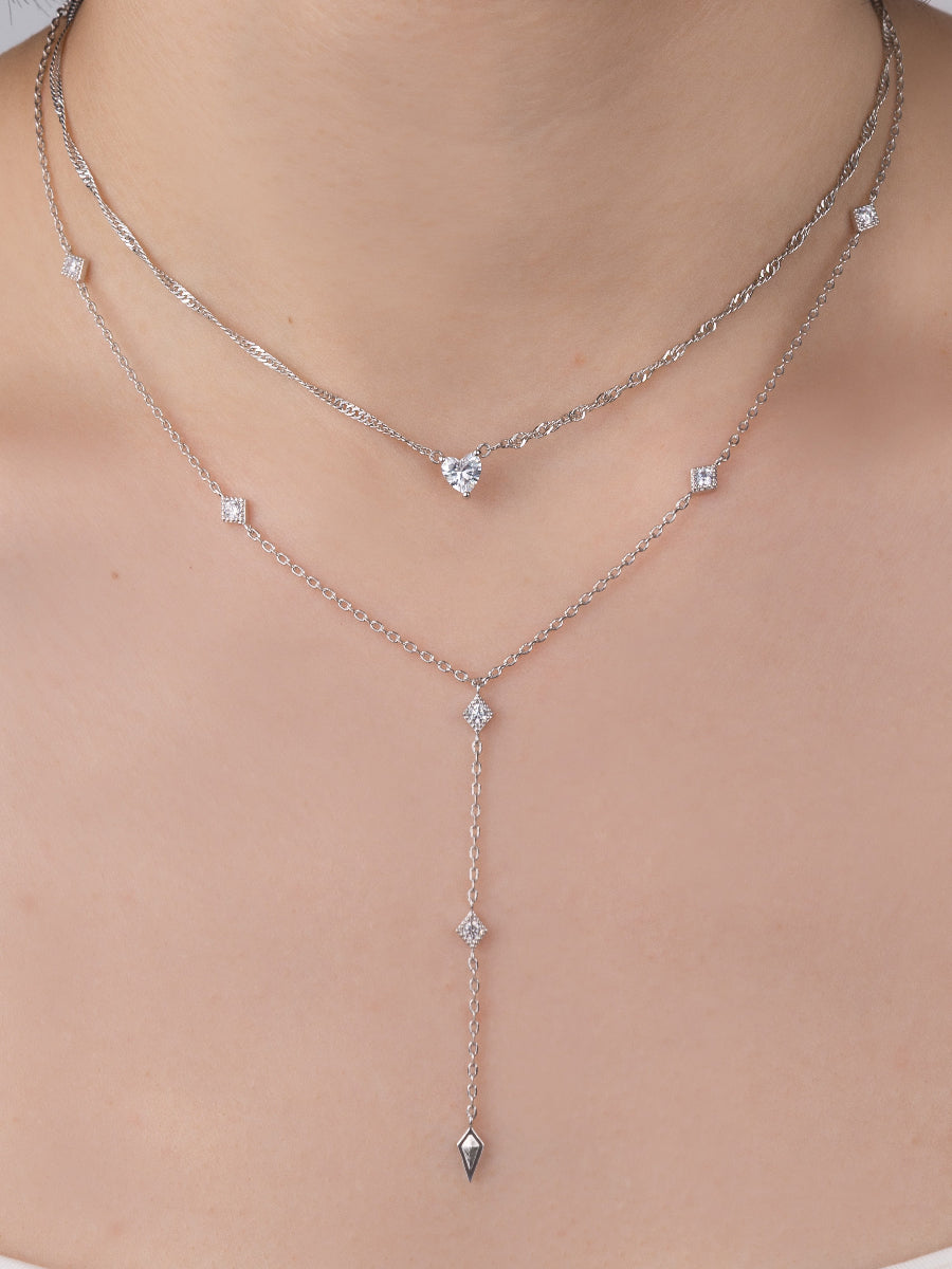 Heart Silver Necklace | Wanderlust + Co