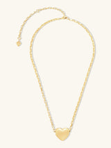 Alaia Bubble Heart Gold Locket Necklace | Wanderlust + Co