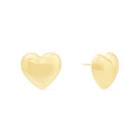 Bubble Heart Gold Stud Earrings | Wanderlust + Co