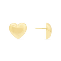 Bubble Heart Gold Stud Earrings | Wanderlust + Co