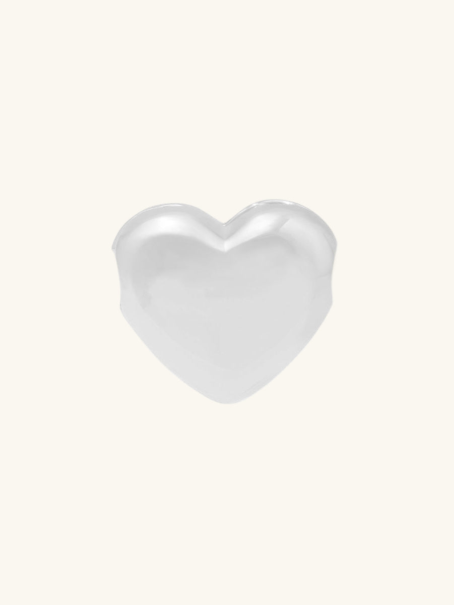 Bubble Heart Silver Locket Pendant | Wanderlust + Co