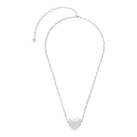 Alaia Bubble Heart Silver Locket Necklace