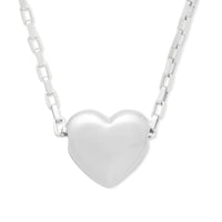 Alaia Bubble Heart Silver Locket Necklace