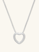 Hailey Heart Silver Necklace | Wanderlust + Co