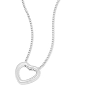 Hailey Heart Silver Necklace | Wanderlust + Co