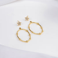 Astral Gold Hoop Earrings | Wanderlust + Co