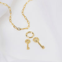 Cosmic Keys Gold Necklace | Wanderlust + Co