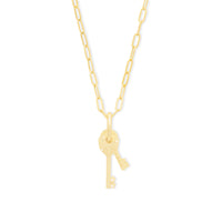 Cosmic Keys Gold Necklace | Wanderlust + Co