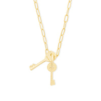 Cosmic Keys Gold Necklace | Wanderlust + Co