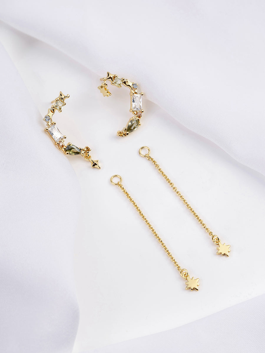 Selene Gold Drop Earrings | Wanderlust + Co