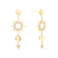 Sunlit Charms Gold Earrings | Wanderlust + Co