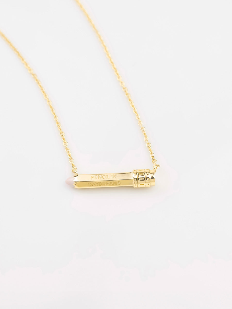 Color Pencil Gold Necklace | Wanderlust + Co