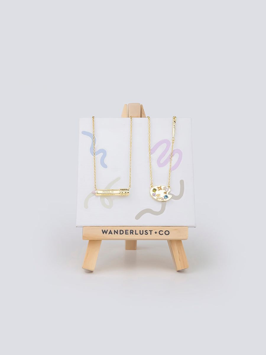 Art Palette Gold Necklace | Wanderlust + Co