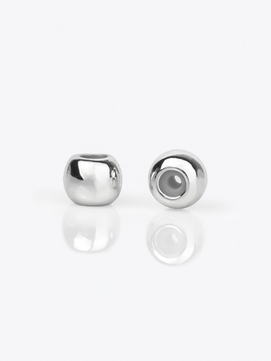 3mm Silver Silicon Beads | Wanderlust + Co