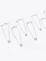 Petite Alphabet Bubble Silver Bracelet