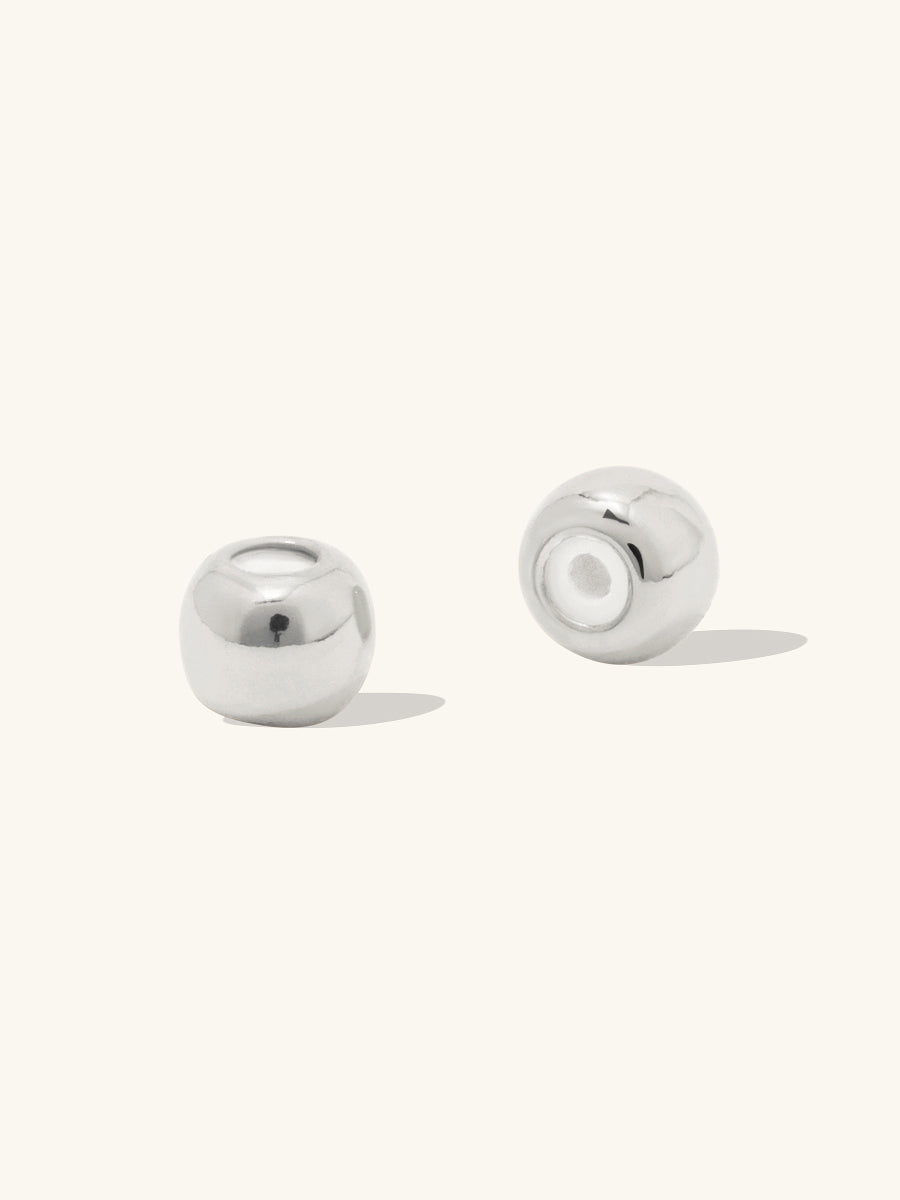 3mm Silver Silicon Beads | Wanderlust + Co