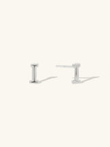 Alphabet Bubble Silver Stud Earrings | Wanderlust + Co