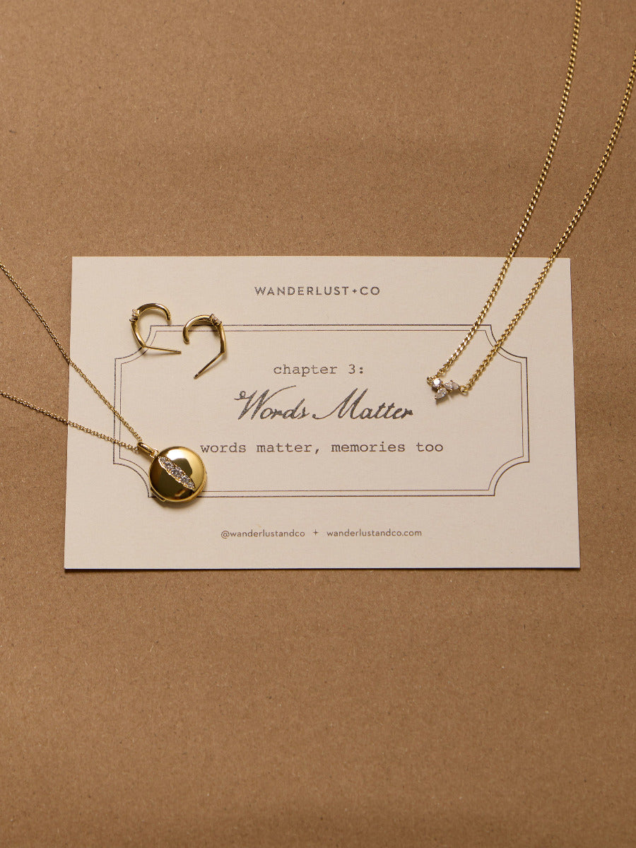 Flow Diamante 14K Gold Vermeil Earrings | Wanderlust + Co