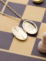 You Are Magic Gold Medallion Locket Necklace | Wanderlust + Co