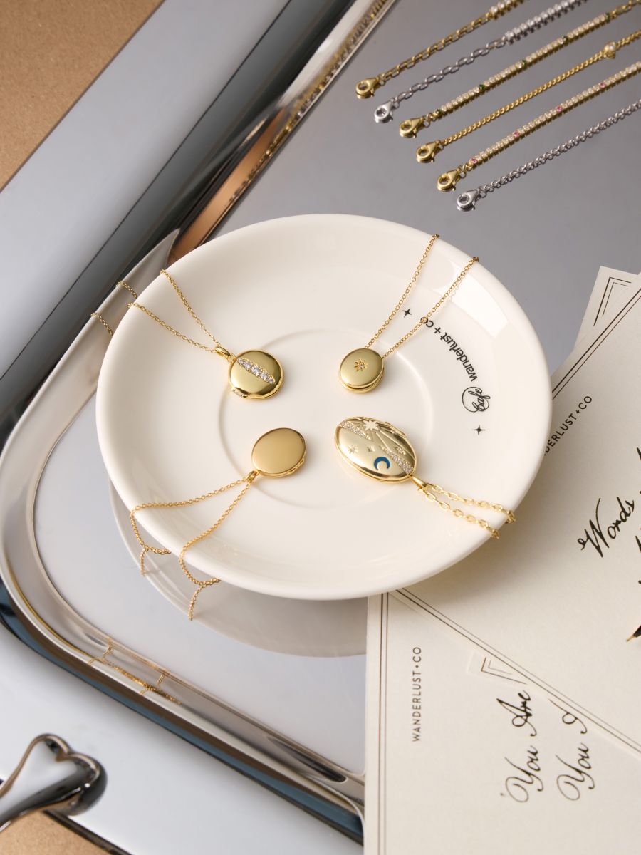 Heirloom 14K Gold Vermeil Locket Necklace