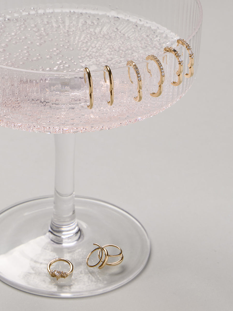 Loop 14K Solid Gold Hoop Earrings | Wanderlust + Co