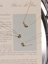 Double Link Diamond Pave 14K Solid Gold Necklace | Wanderlust + Co