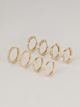 Floating Diamond 14K Solid Gold 10mm Huggie Earrings | Wanderlust + Co