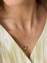 Talisman Heart Diamond 14K Solid Gold Necklace | Wanderlust + Co