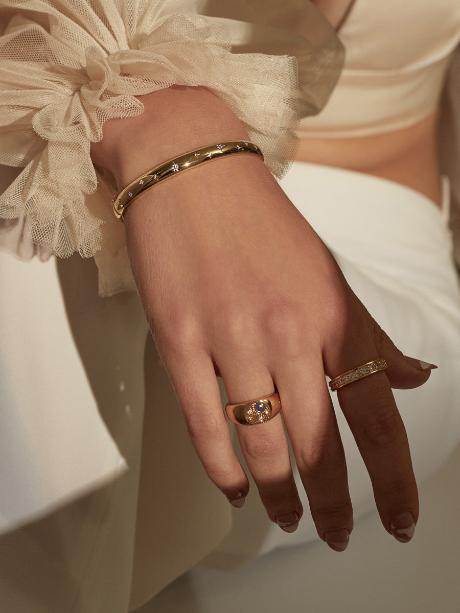 Midnight Hour Gold Bangle | Wanderlust + Co