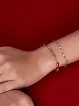 Link Topaz 14K Gold Vermeil Bracelet