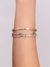 Classic Baguette 14K Gold Vermeil Bangle