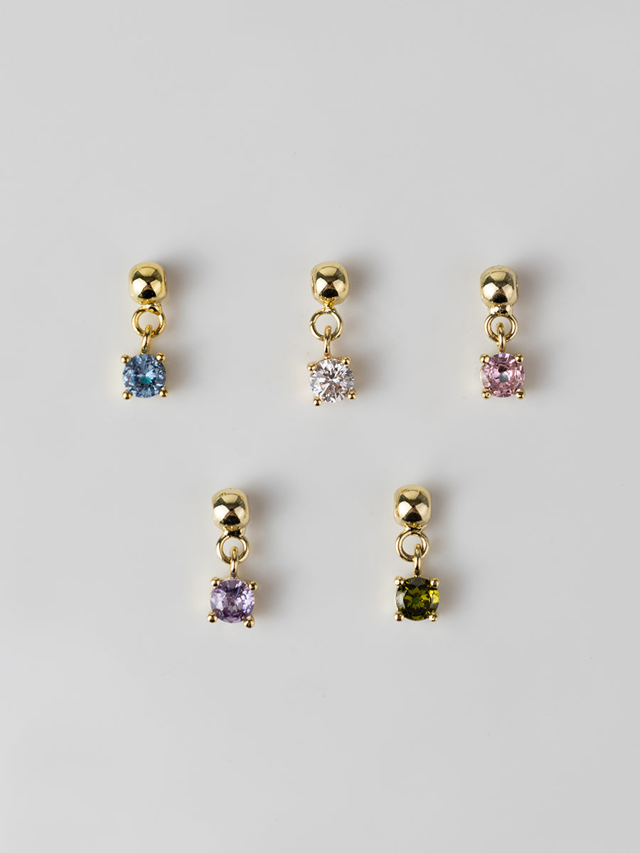 Diamante Gold Drop Charm